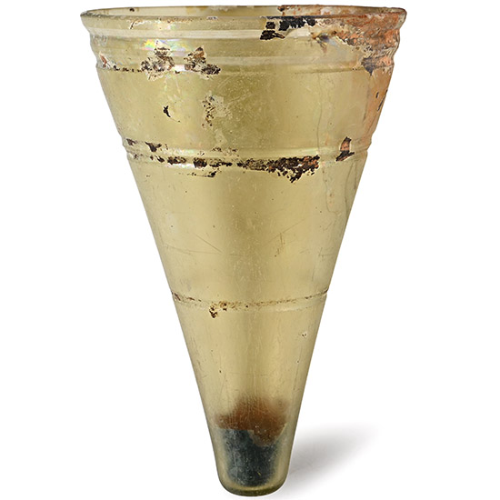 Large Roman Cut-Glass Beaker