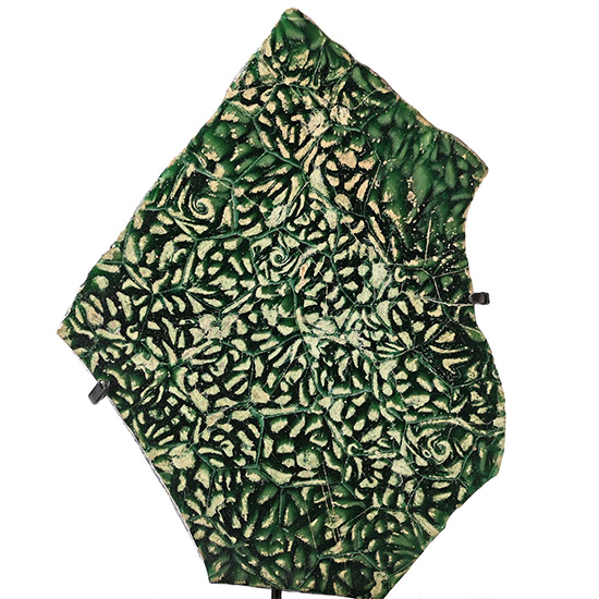 Large Roman Green Mosaic Glass Fragment