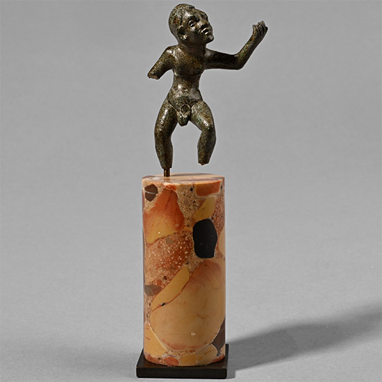 Hellenistic Bronze Statuette of an Alexandrian Dancing Dwarf