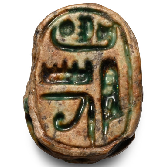 Egyptian Steatite Scarab with Cartouche of Thutmose III