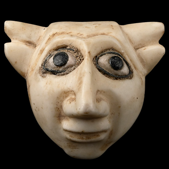 Sumerian Head with Inlaid Eyes