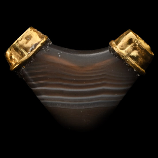 Achaemenid Banded Agate Elbow Bead