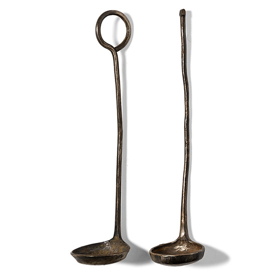 Byzantine Silver Priests Ladle Pair