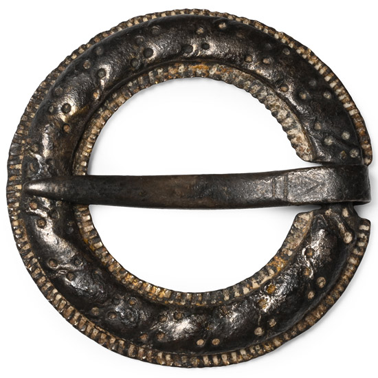 Medieval Silver-Gilt Annular Brooch