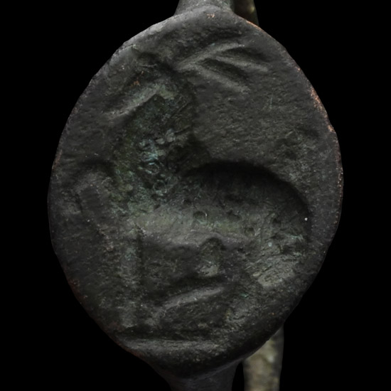 Greek Seal Ring with Advancing Horse