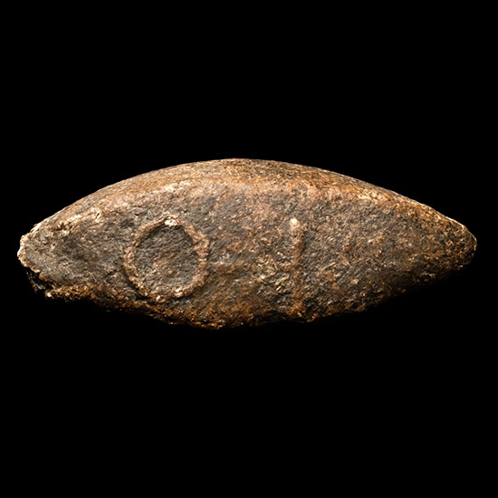 Greek Lead Slingshot with Inscription