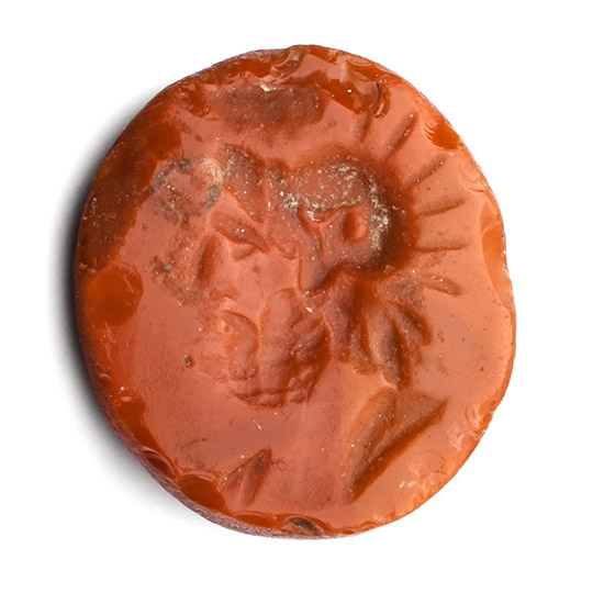 Roman Jasper Gemstone with Helmetted Bust
