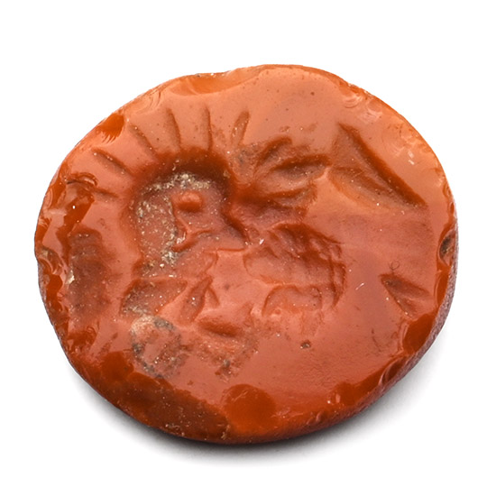 Roman Jasper Gemstone with Helmetted Bust