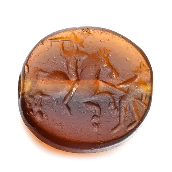 Roman Agate Gemstone with Rider Combat Scene
