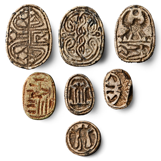Egyptian Steatite Scarab Collection
