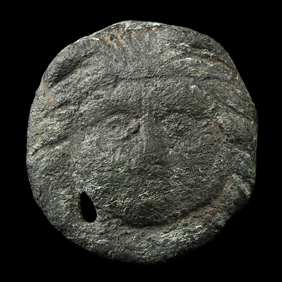 Roman Bronze Chariot Wheel Centre Cap with Medusa