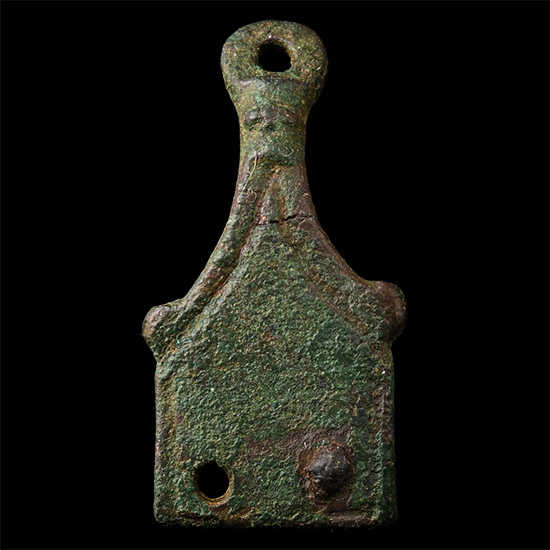 Anglo-Scandinavian Viking Bronze Horse Stirrup Apex Mount