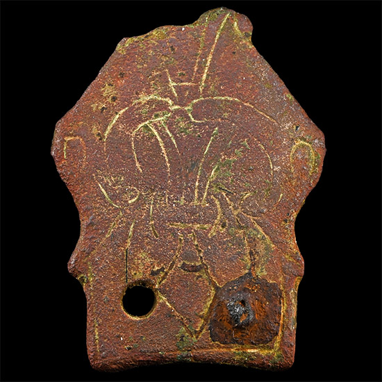 Anglo-Scandinavian Viking Bronze Entwined Beasts Horse Stirrup Apex Mount