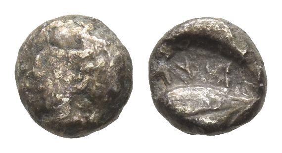 Lydia. Ifes, Lydian usurper(?) AR Hemiobol.