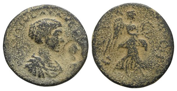 Plautilla, Augusta AE 23mm of Corinth, Corinthia.
