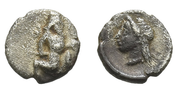 Persia, Achaemenid Empire AR Tetartemorion.