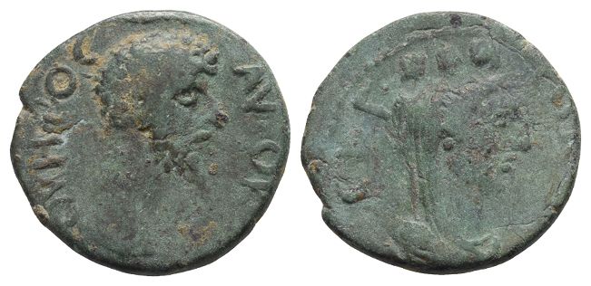 Lucius Verus AE 22mm of Titiopolis, Cilicia.