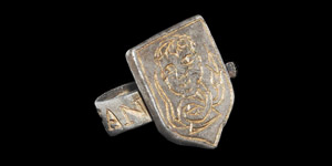 Post Medieval Tudor Silver Francis Vaughn at Hergest Court, Herefordshire Hawking Ring