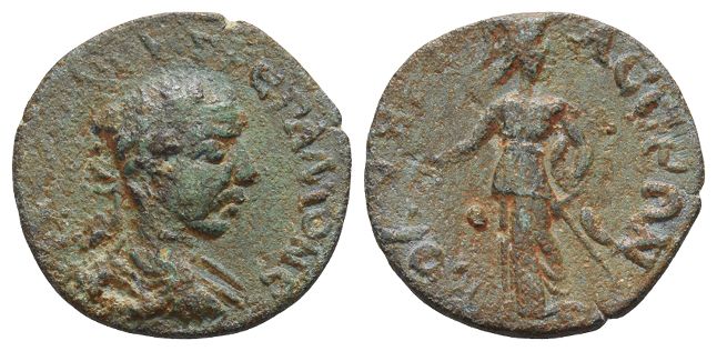 Trebonianus Gallus AE 22mm of Colybrassus, Cilicia.