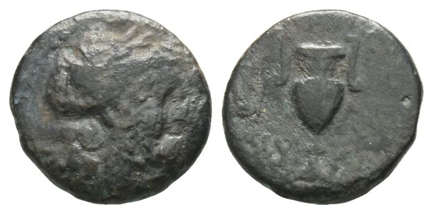 Aeolis, Myrina AE 16mm.