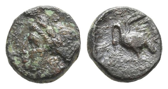 Ionia, Leukai or Klazomenai AE 10mm.