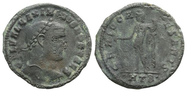 Maximinus II, as Caesar, BI Nummus.