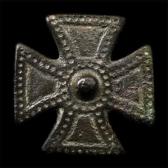 Medieval Bronze Knights Expanding Cross Mount