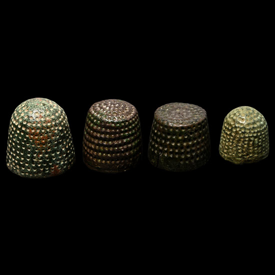 Medieval Bronze Thimble Collection