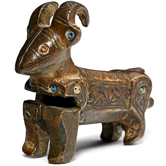 Seljuk Bronze Padlock in the form of a Goat