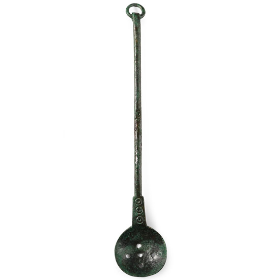 Saxon Bronze Strainer Spoon