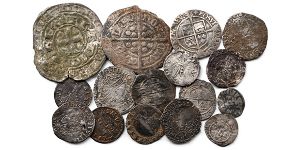 Group of Fourteen [14] Silver and Plated Roman Denarius.