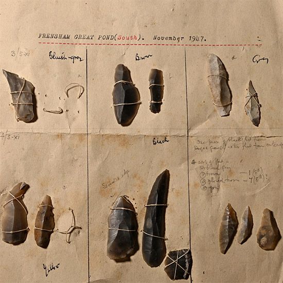 Farnham - Fresham Great Pond Original Carded Stone Age Tool Group