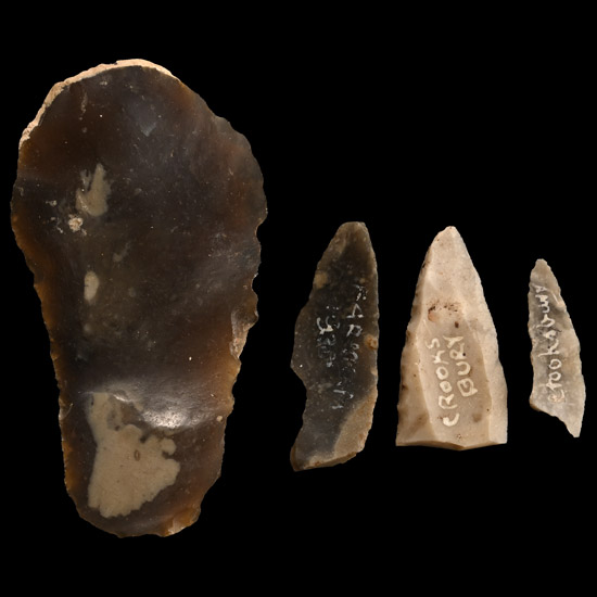 Farnham Swallow-Hole and Crooksbury Stone Age Knapped Flint Tool Group