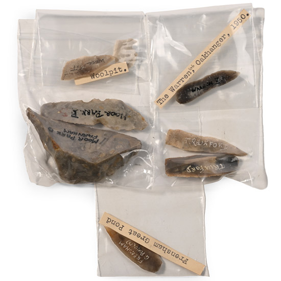 Farnham Various Sites Stone Age Knapped Flint Tool Group