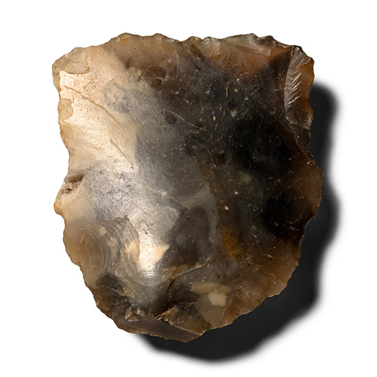 Farnham Stone Age Knapped Flint Scraper