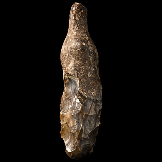 Broadness Stone Age Knapped Flint Chisel