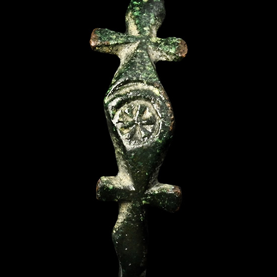 Byzantine Bronze Ring with Christogram