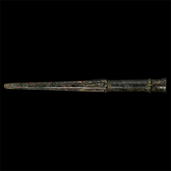 Western Asiatic Bronze Decorated Spear Butt