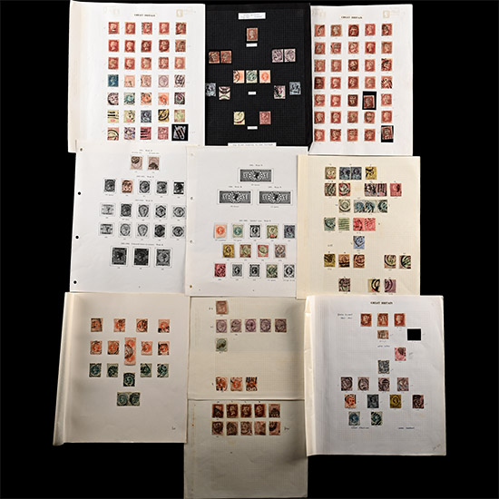 Great Britain Queen Victoria and Other Stamp Album Pages