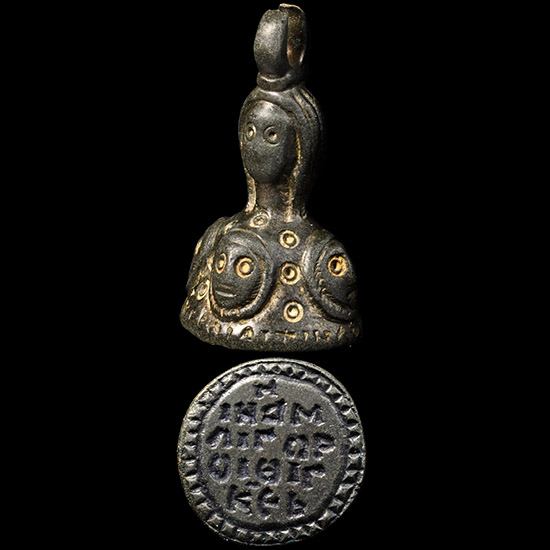 Byzantine Bronze Seal Matrix with Inscription