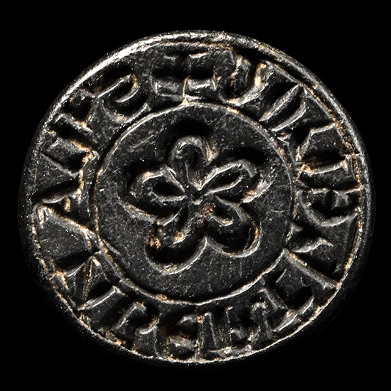 Medieval Bronze Seal Matrix for Lambert
