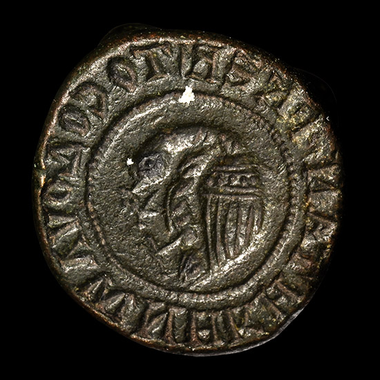 Byzantine Bronze Four-Faced Seal Matrix with Bust