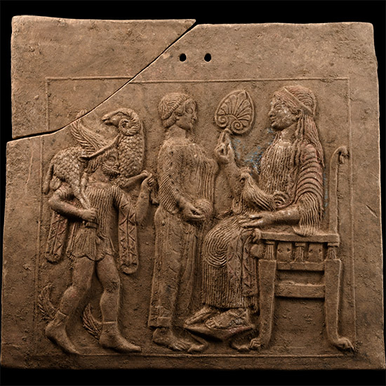 Greek Style Terracotta Plaque