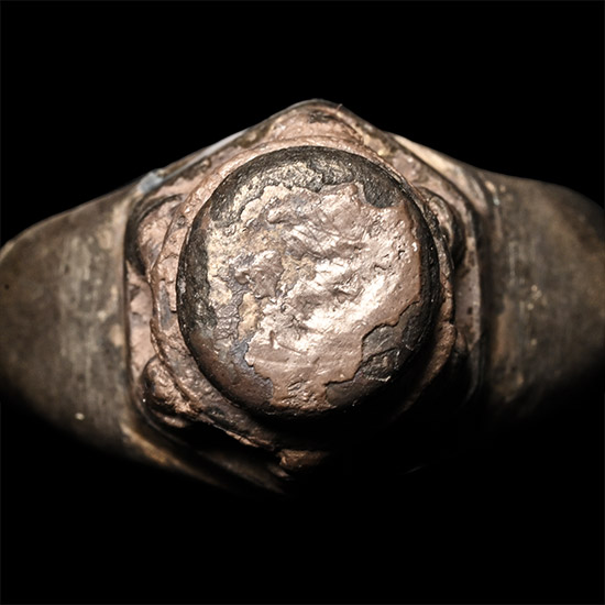 Byzantine Silver Temple Ring