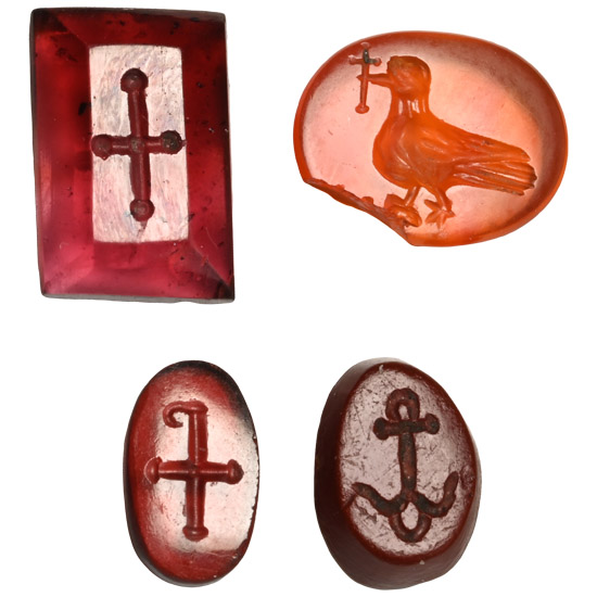 Late Roman Group of Gemstones