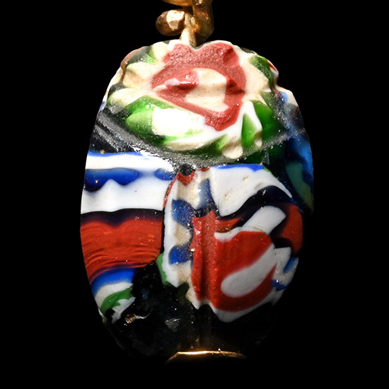 Egyptian Millefiori Glass Scarab