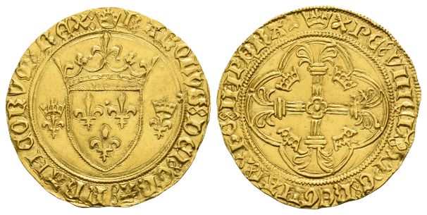France. Kingdom, Charles VII ‘le Victorieux’ (the Victorious) AV Ecu d’or a la couronne.