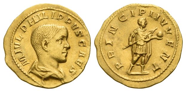 Philip II, as Caesar AV Aureus.