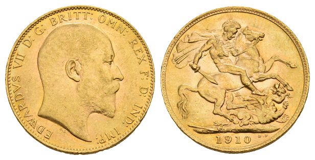 Great Britain. Saxe-Coburg-Gotha, Edward VII AV Sovereign.