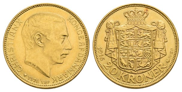 Denmark. Christian X AV 20 Kroner.